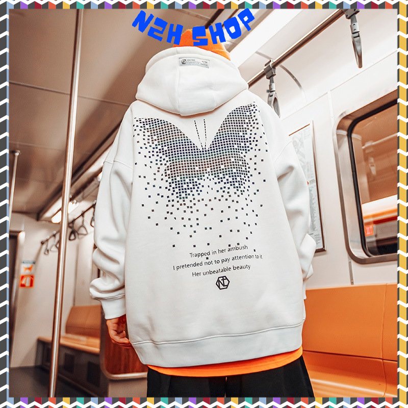Áo Hoodie Nam Nữ Chất Nỉ Ngoại Cao Cấp In Hình Cánh Bướm,Mẫu Độc Nhất N2H Shop | BigBuy360 - bigbuy360.vn