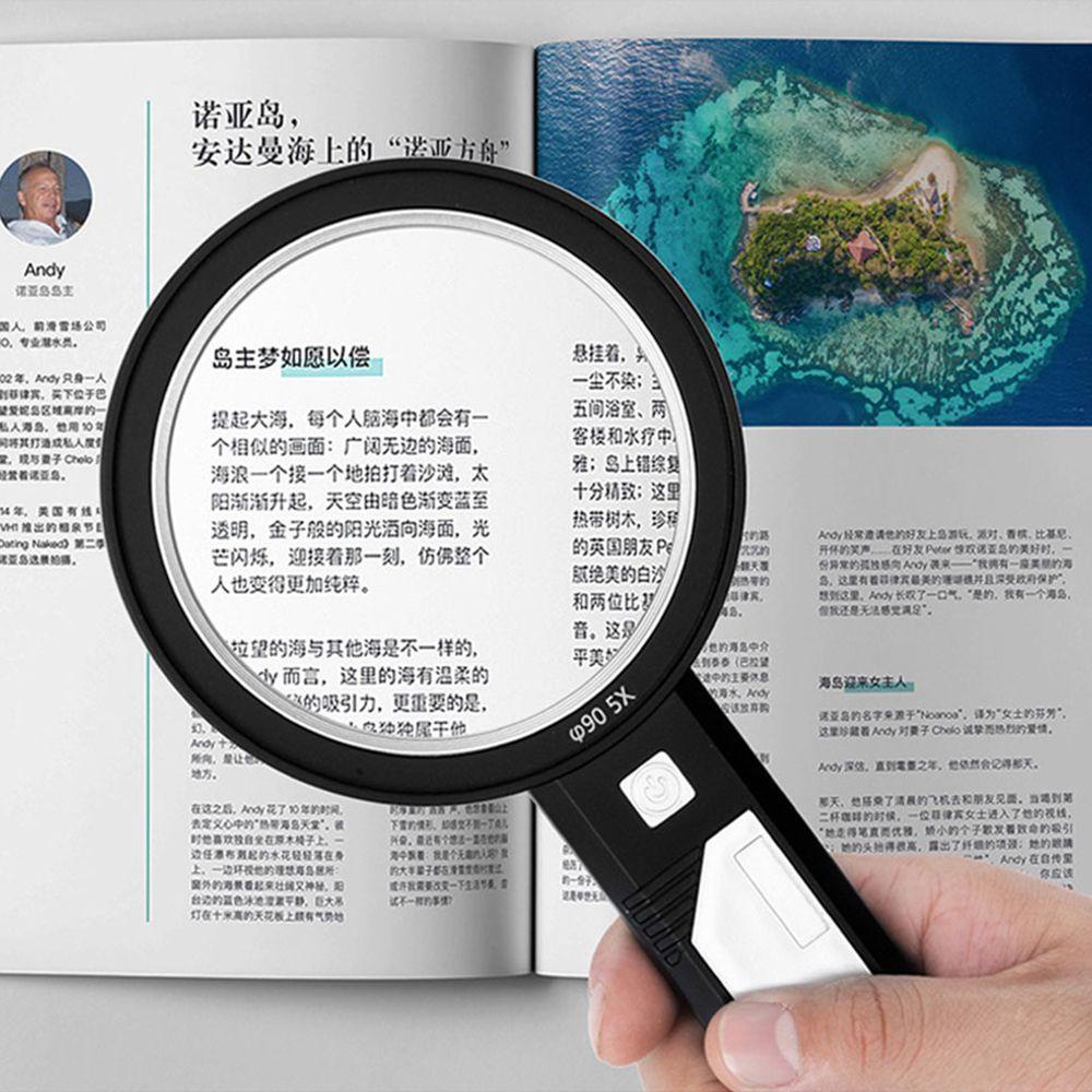 Kính Lúp Có 8 Đèn Led Và 5X 10X 15X Chất Lượng Cao