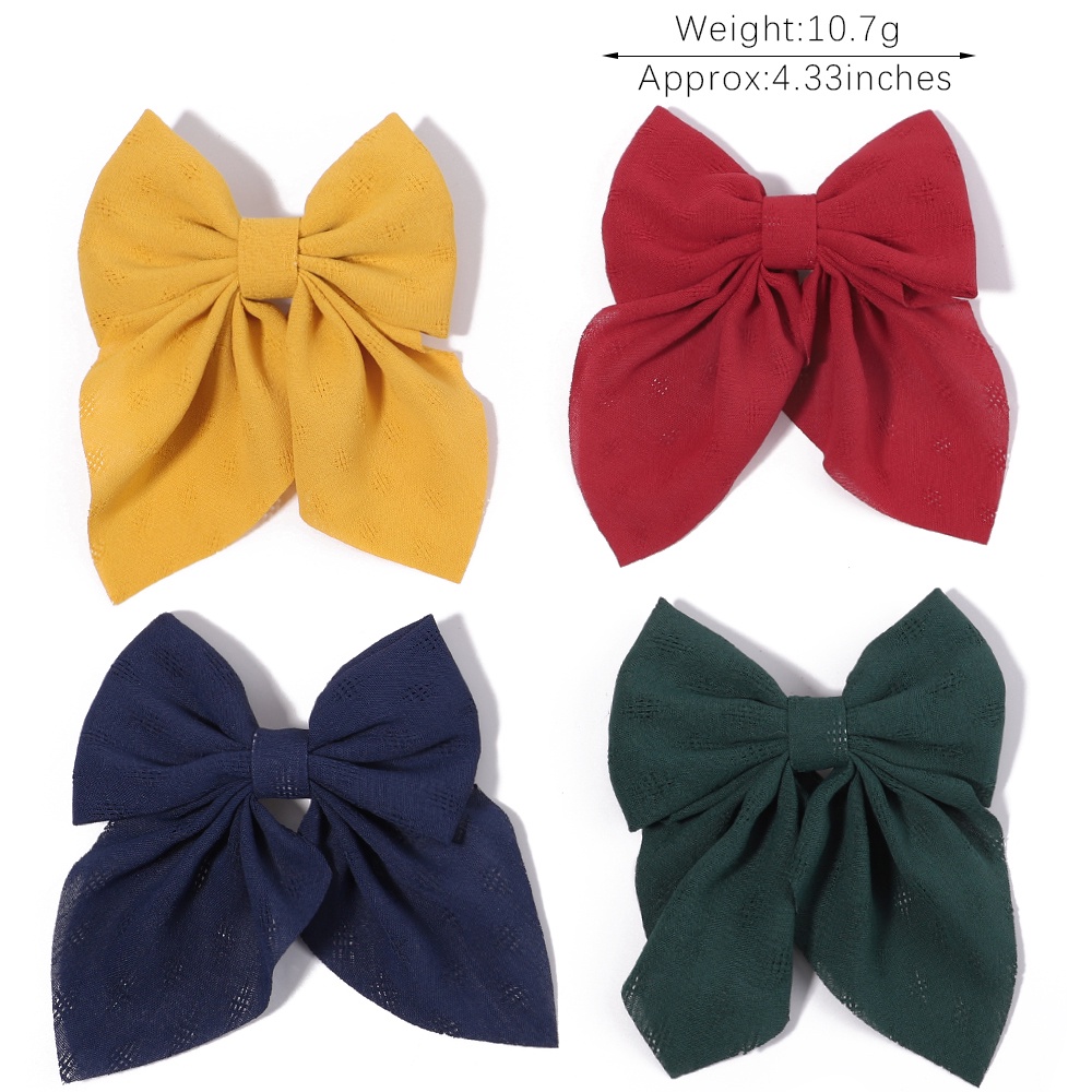 Kẹp tóc đính nơ ruy băng lớn KIDSBOWS thời trang cho nữ
