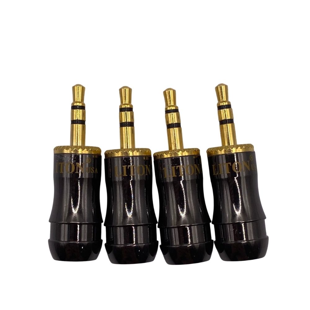 Combo 4 Jack 3.5 Stereo Chính Hãng Liton - Jack 3.5mm Chất Lượng USA - Đầu Jack 3.5 Lỗi 1 Đổi 1 Trong 7 Ngày