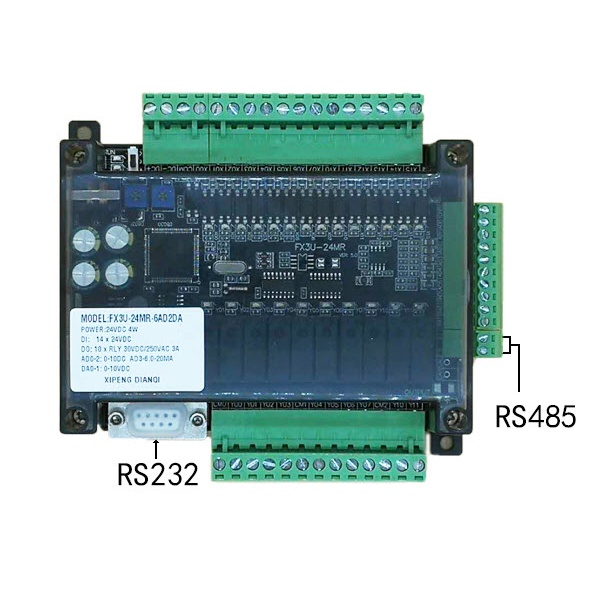 Bo mạch FX3U-24MR-6AD2DA-RS485