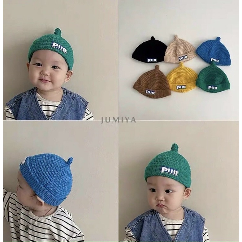 Mũ nồi len PUG cho bé dưới 2 tuổi mã 28035
