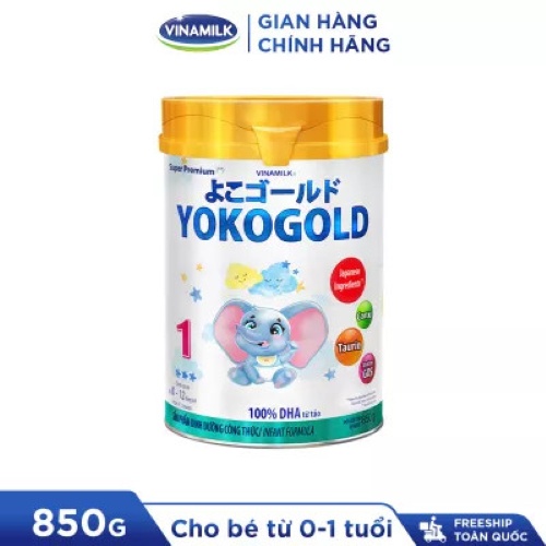 SỮA BỘT VINAMILK YOKOGOLD 1 850G (CHO TRẺ TỪ 0 - 1 TUỔI)