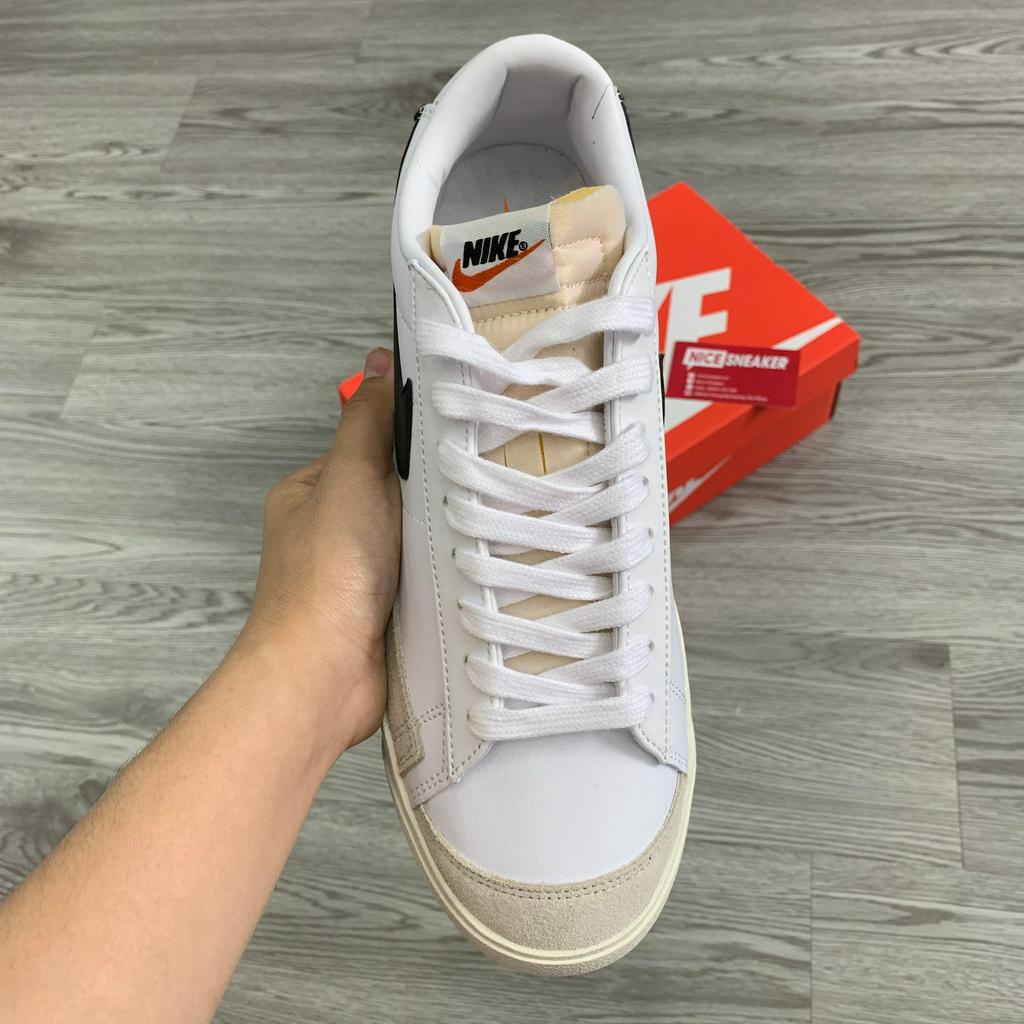 Giày Sneaker Blazer Low 77 Vintage White Black, Giày Thể Thao Cổ Thấp Blazer Trắng Đen - NICE SNEAKER | Chất lượng siê