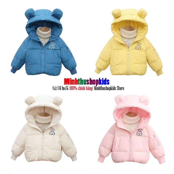 Áo Phao Gấu Bé trai/Bé gái form 8-16kg-QATE 505