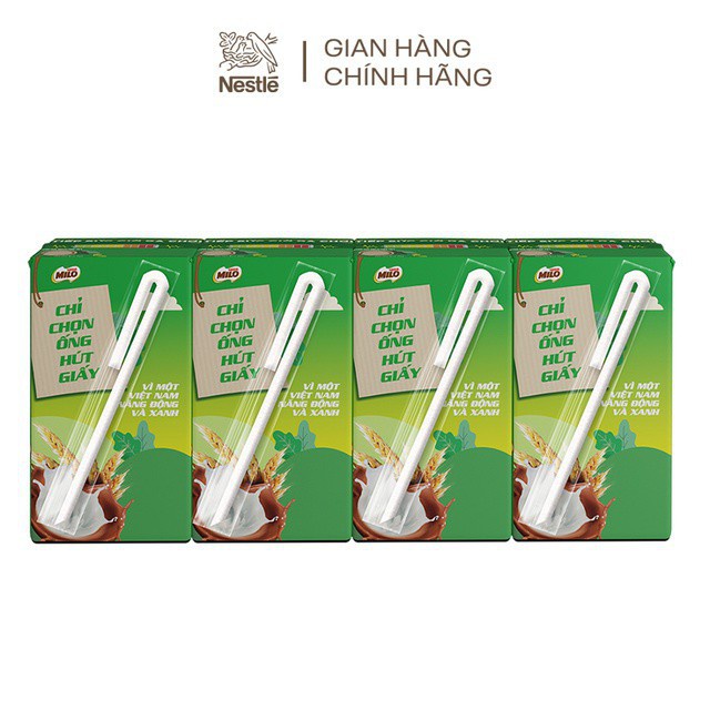 T5-22 Lốc 4 hộp sữa Milo 115ml/hộp