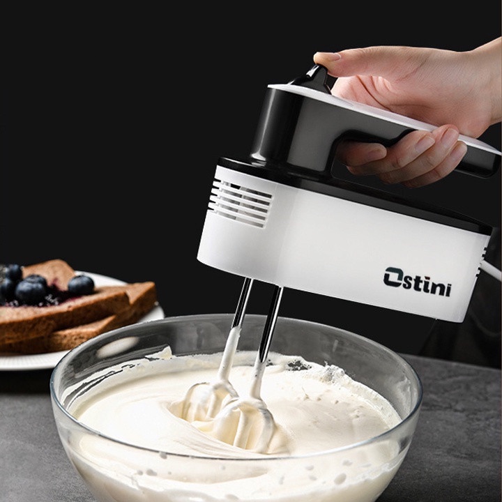 Máy đánh trứng cầm tay 5 tốc độ mạnh mẽ cao cấp ( đánh trứng, tạo bọt đánh kem, nhào bột, trộn bánh )