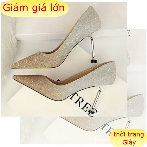 Giày Cao Gót 8.5cm Mũi Nhọn Phong Cách Hàn Quốc Sành Điệu Cho Nữ