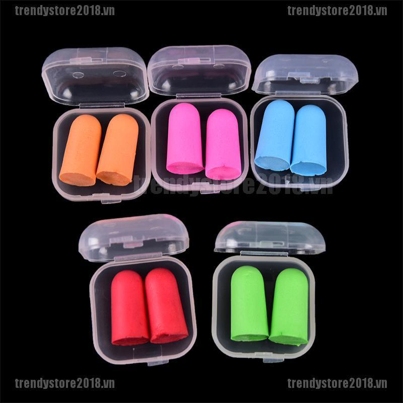 Set 2 nút bịt tai chống ồn mềm mại sử dụng khi ngủ tiện lợi