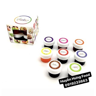 Bộ 8 màu thực phẩm Vcolor / Màu Thực Phẩm Cho Bánh Kẹo, Thạch Rau Câu