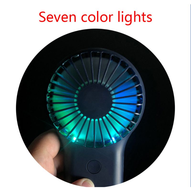 Quạt Mini Cầm Tay Để Bàn 3 Tốc Độ Yên Tĩnh Có Cổng Sạc USB