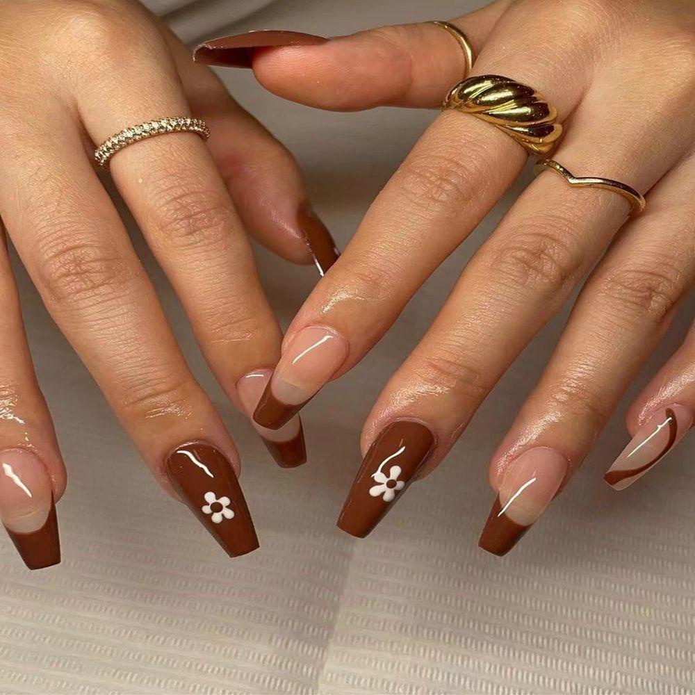 DIACHAVN Hộp 24 Móng Tay Giả Che Phủ Toàn Diện Chất Lượng Cao