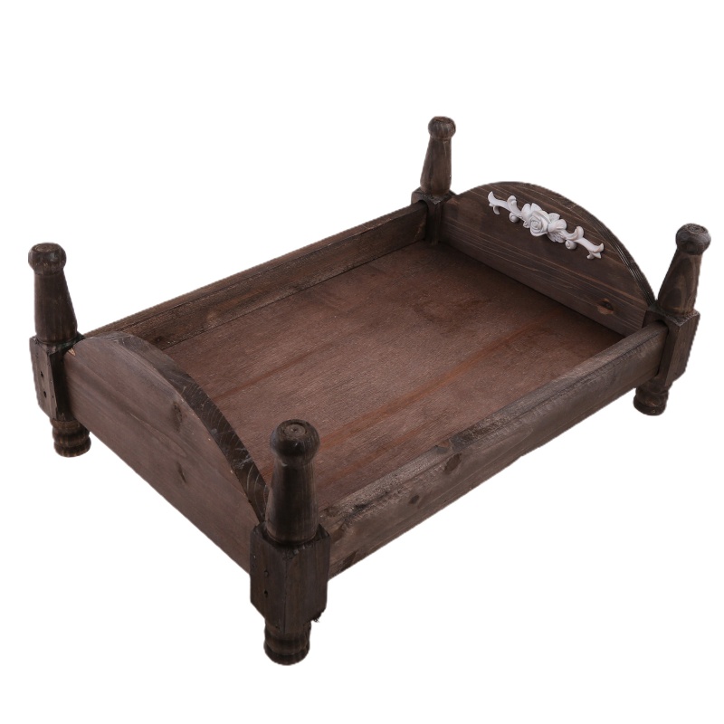 Giường Ngủ Em Bé Mini Phong Cách Retro Có Thể Tháo Rời