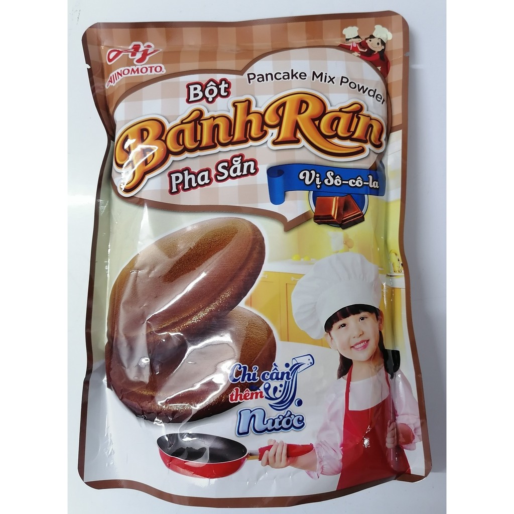 [200g – CHOCO] Bột bánh rán pha sẵn vị sô cô la [VN] AJINOMOTO Chocolate Pancake Mix Powder (aji-hk)