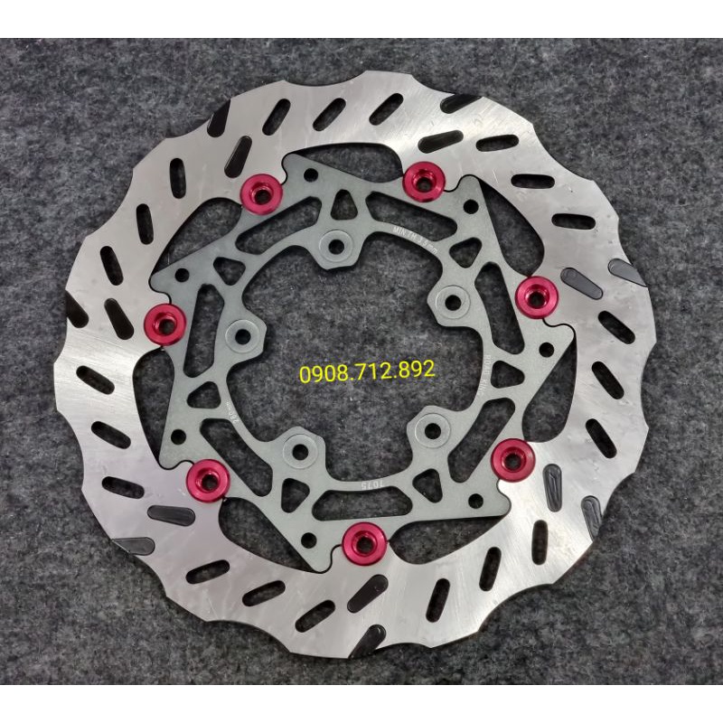Đĩa thắng lòng nhôm 260mm 4 lỗ và 5 lỗ gắn vario _click_ yamaha và honda