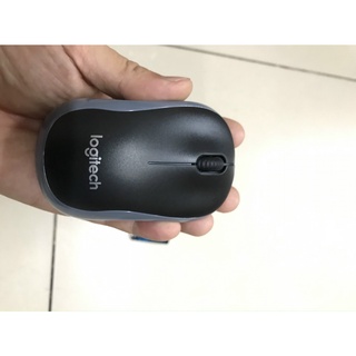 Chuột không dây Logitech M185 (USB/Xám đen)