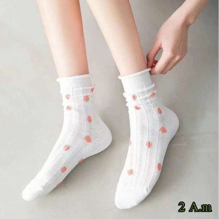 Tất Vớ Cổ Ngắn Nữ Tone Tím Xinh Đẹp Thời Trang Unisex Hàn Quốc