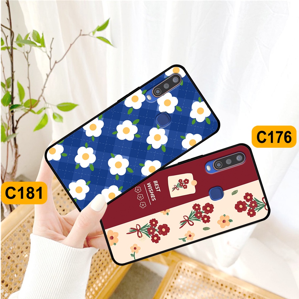Ốp Vivo U10 / Y12 / Y15 / Y17 in hình hoa cỏ nhẹ nhàng,họa tiết caro xinh xắn.ốp lưng chống sốc