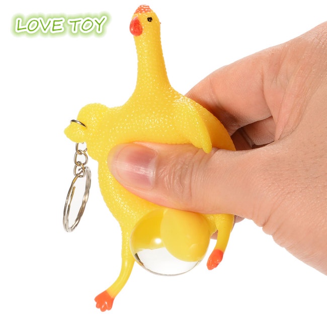 Đồ Chơi Bóp Giảm Stress Hình Gà Đẻ Trứng Ngộ Nghĩnh
