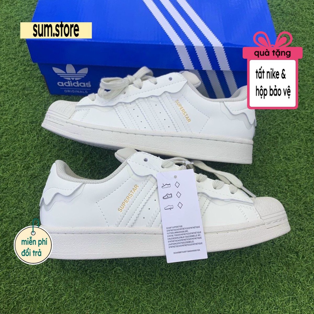Giày _Adidas Supper Star, giày das mũi sò bản mới nhất S.Cấp Full Box Bill