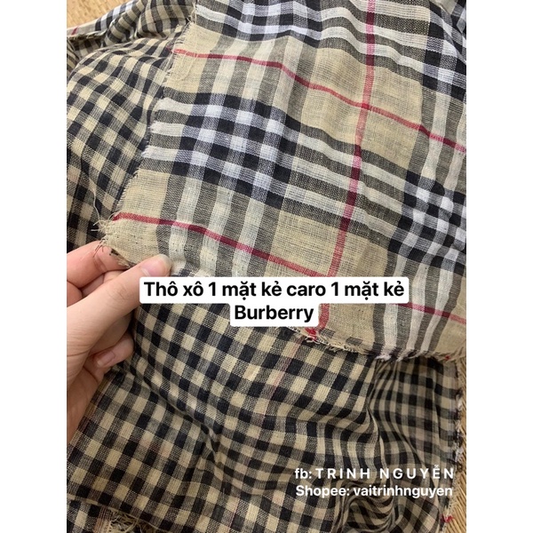 Vải thô xô hai mặt