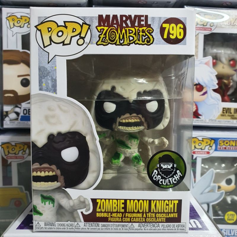 Đồ chơi mô hình funko pop 796 Zombie Moon Knight Popcultcha Exclusive - Marvel