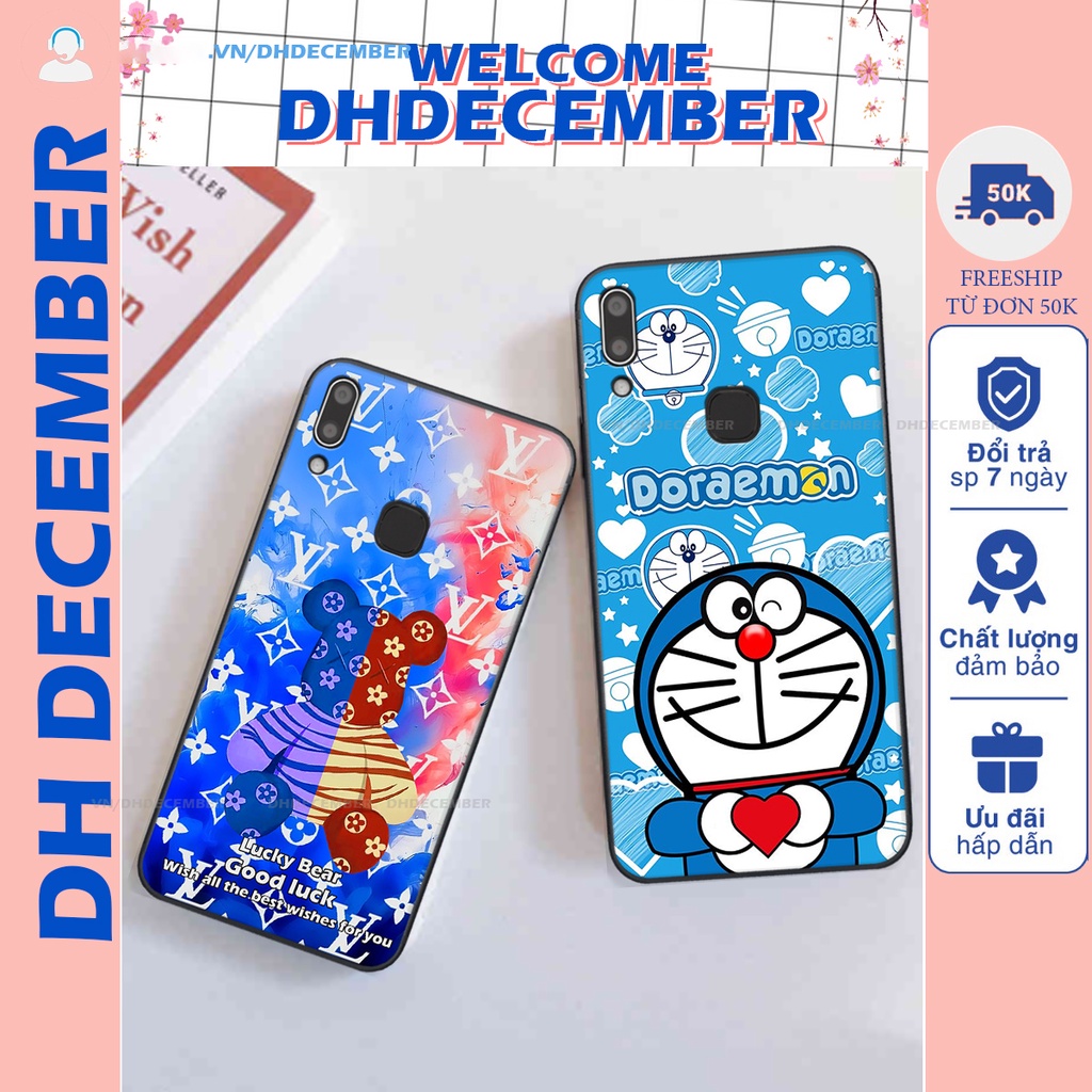 Ốp lưng Vivo Y91 / Y93 / Y95 in hình gấu K@ws, gấu nâu, dor@emon RẺ- ĐẸP- BỀN