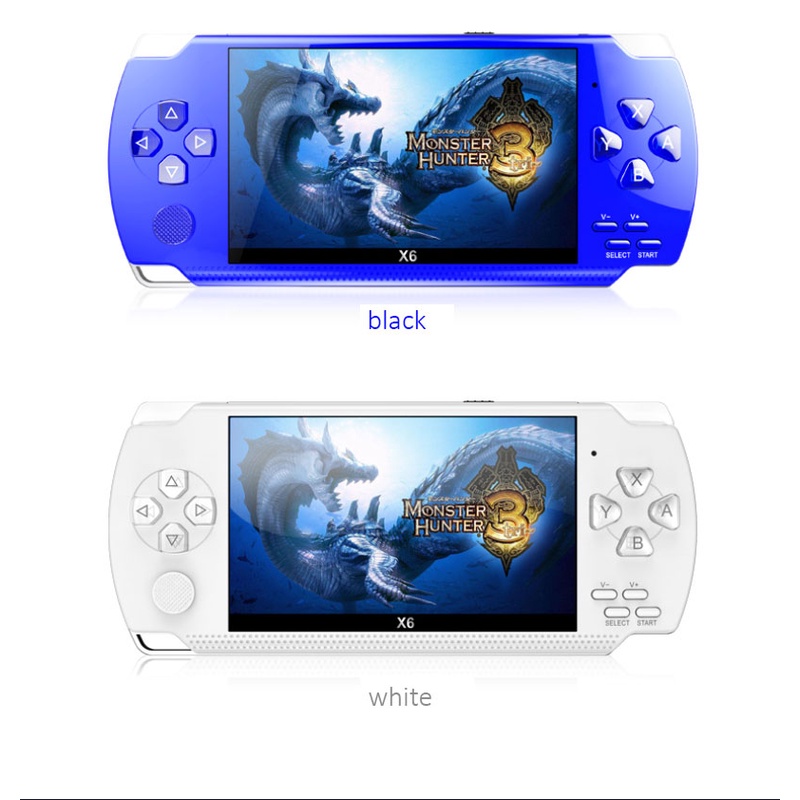 Máy Chơi Game Cầm Tay 4.0 Inch 8Gb Tích Hợp 1500 Trò Chơi Cho Nhiều Bộ Mô Phỏng Máy Chơi Game Điện Tử Cổ Điển X6 Mp3/Mp4/Ebook Tv Out Thiết Bị Chơi Game Di Động Techer