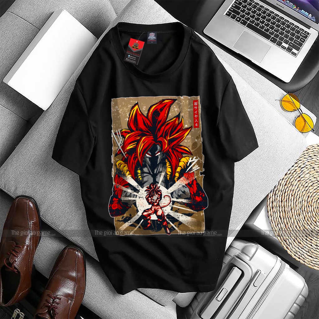 Áo dragon ball Goku nam nữ Áo phông Goku dragon ball  trắng đen form rộng unisex cotton co giãn thoáng mát