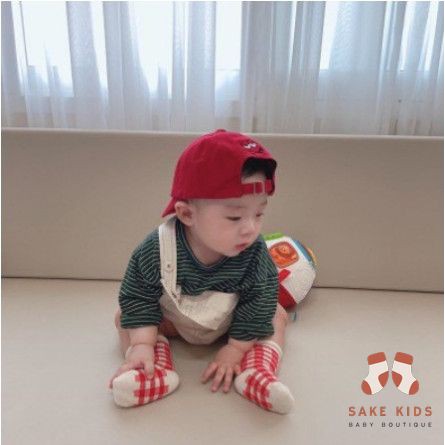 Mũ Vải Trẻ Em - Mũ lưỡi trai vải thêu chữ M cho bé trai bé gái từ 2-8 tuổi phong cách Hàn Quốc siêu xinh mẫu mới nhất