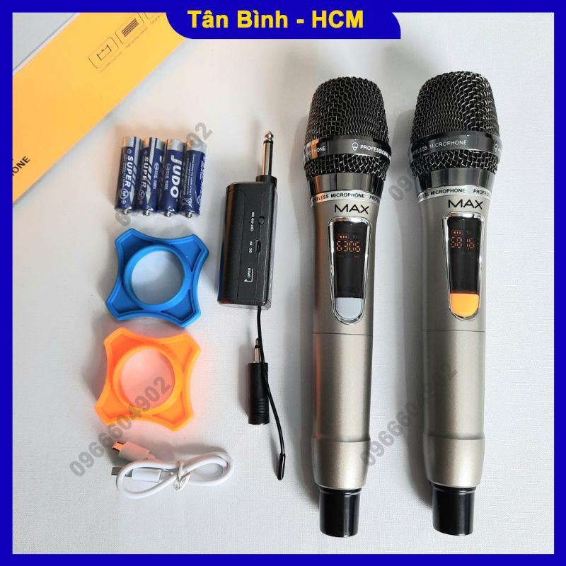 Mic không dây đa năng mic loa kéo mic âm ly mic đa năng mic max 32