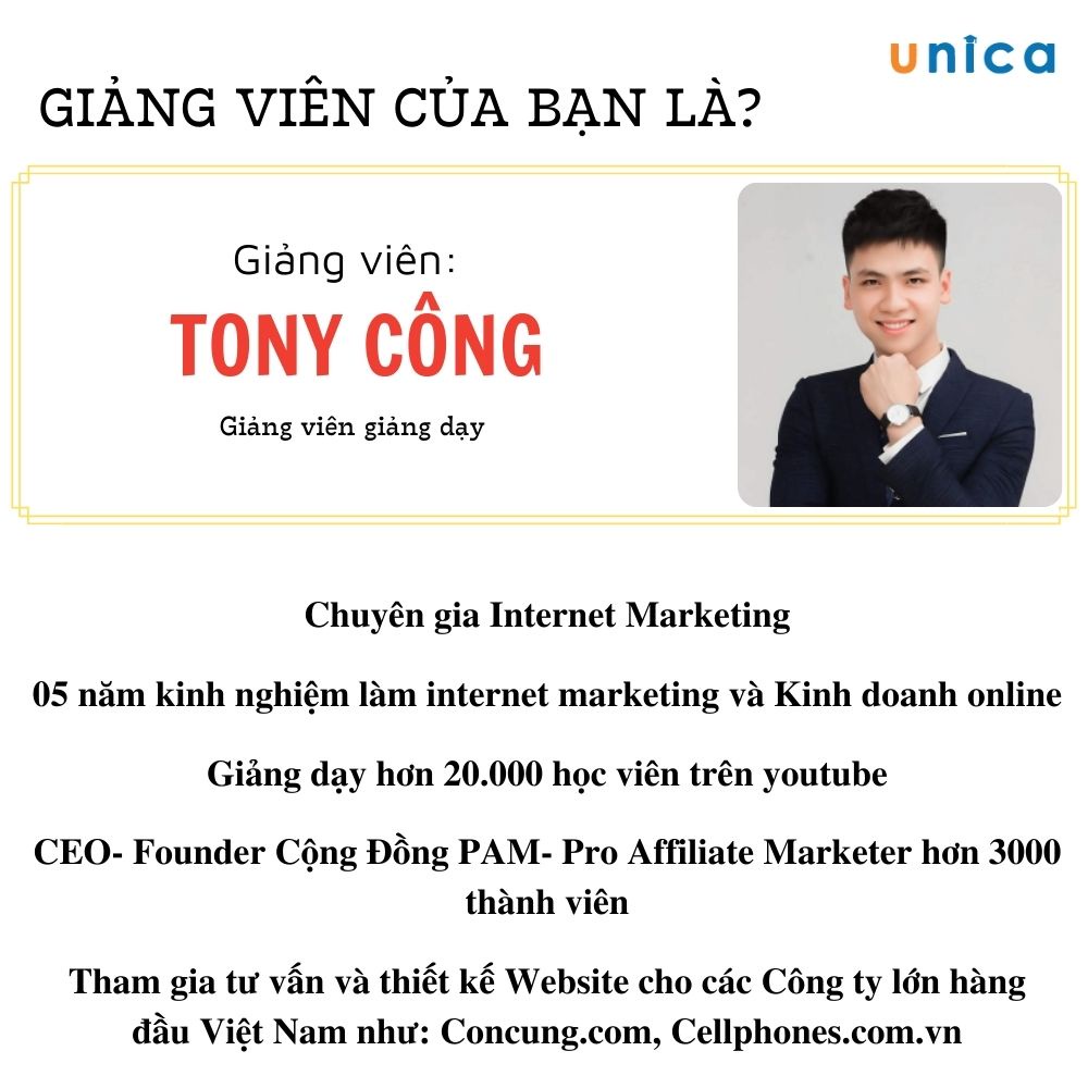 Toàn quốc- [E-voucher] Khóa học thiết kế website bán hàng chuyên nghiệp chuẩn SEO cho người mới Unica