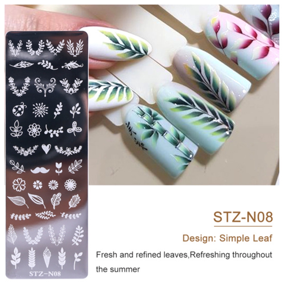 Khuôn trang trí móng tay bằng inox 12 * 4cm