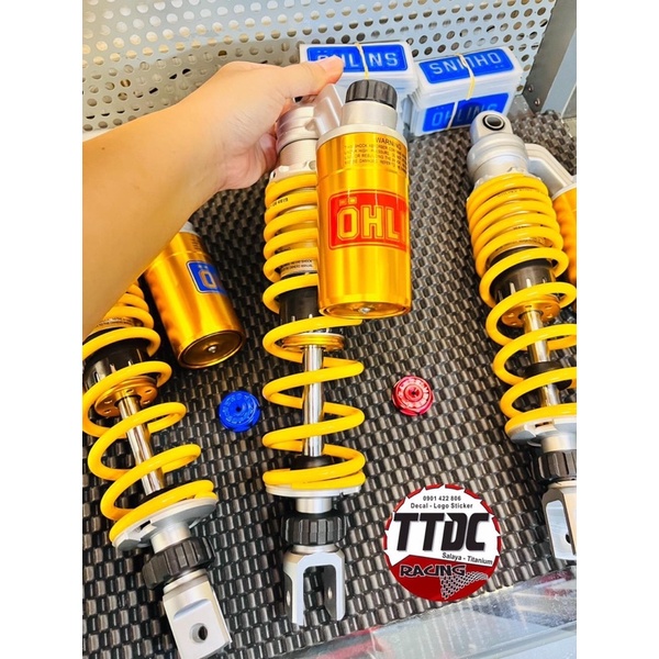 Phuộc Ohlins 1:1 gắn xe Vario Scoopy Vision Ab tặng kèm núm cnc tăng chỉnh thật ☺️✌