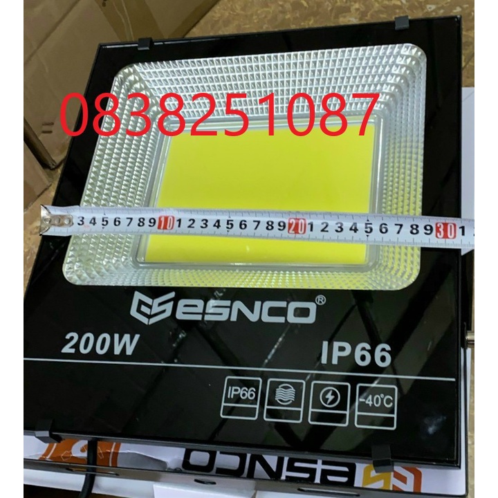 Đèn Pha Led Siêu Sáng 200W COB 5054 Trắng/Vàng Tiết Kiệm Năng Lượng