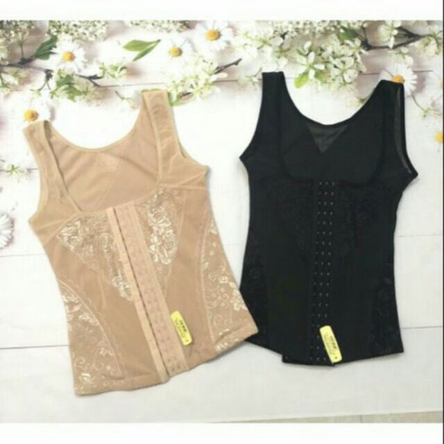 Áo gen nịt bụng định hình giảm eo áo gen cài khuy siêu thon