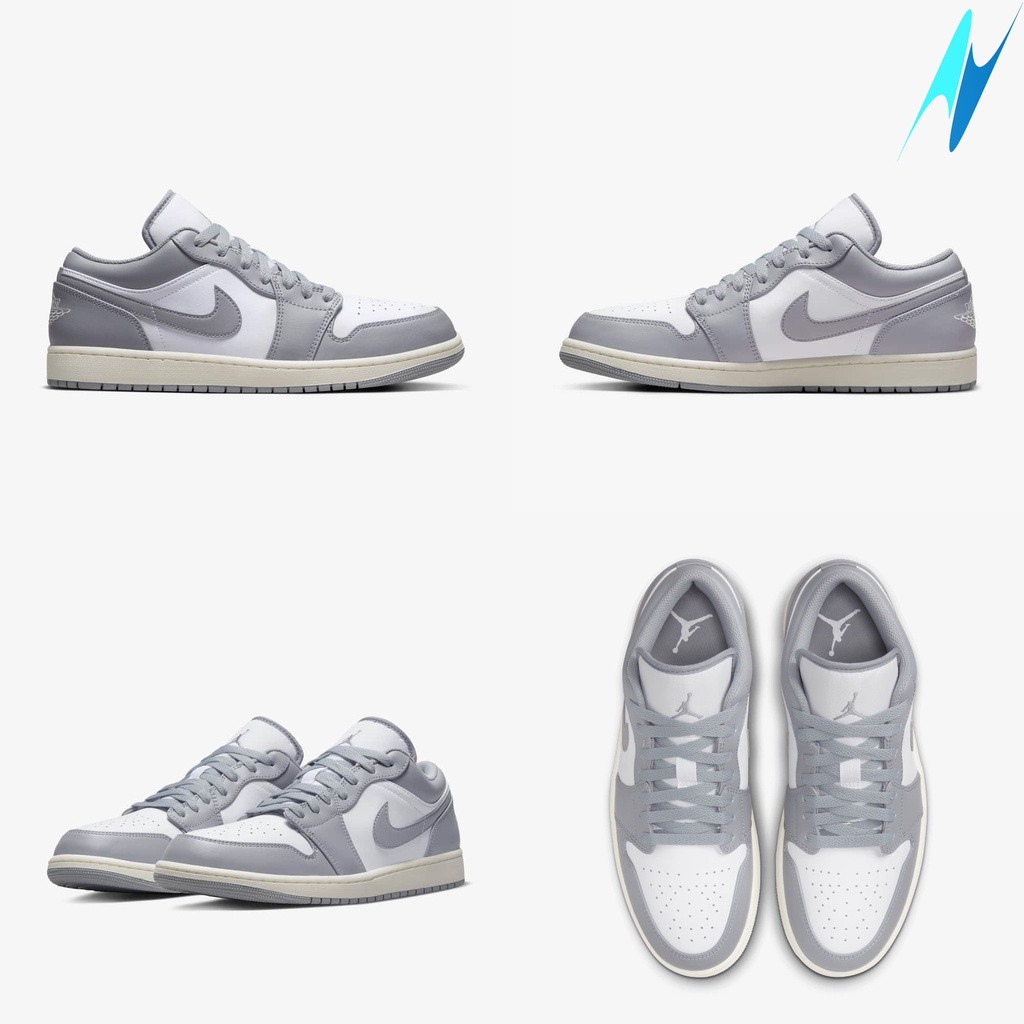 Giày nam nữ Nike Air Jordan 1 Low Vintage Grey chính hãng 100%