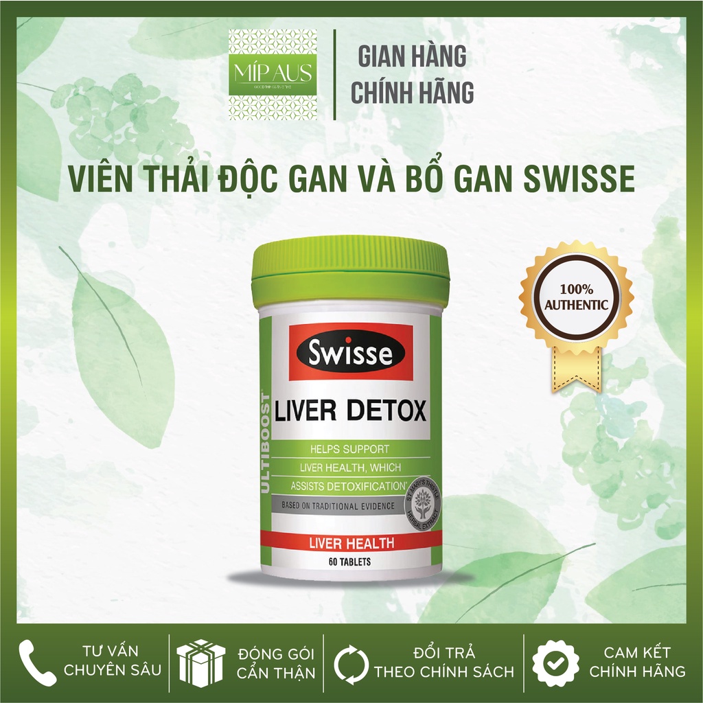 Viên uống Thải Độc Gan Swisse Liver Detox - 120 viên