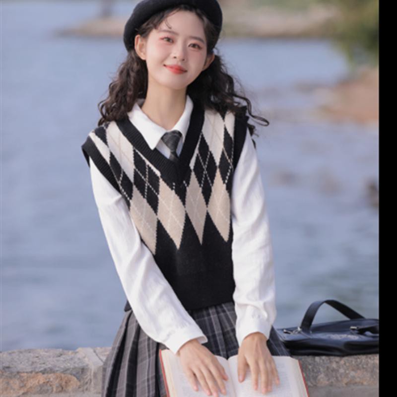 Áo Sweater Dệt Kim Không Tay Thời Trang 2022 Cho Nữ