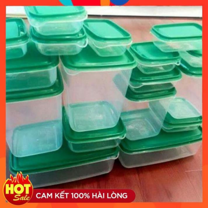 Bộ Hộp 17 Món  - Set 17 Hộp Nhựa Cao Cấp Đựng Thực Phẩm Bảo Quản Tủ Lạnh [XẢ KHO]