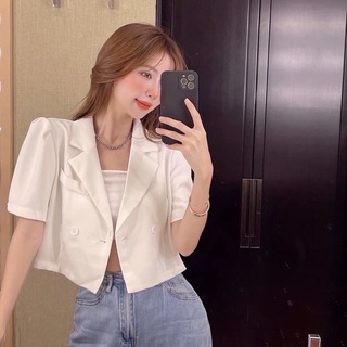 Áo vest khoác mỏng dáng ngắn