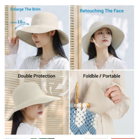 Mũ camping rộng vành NatureHike, mũ dã ngoại rộng vành chống nắng NH21FS537