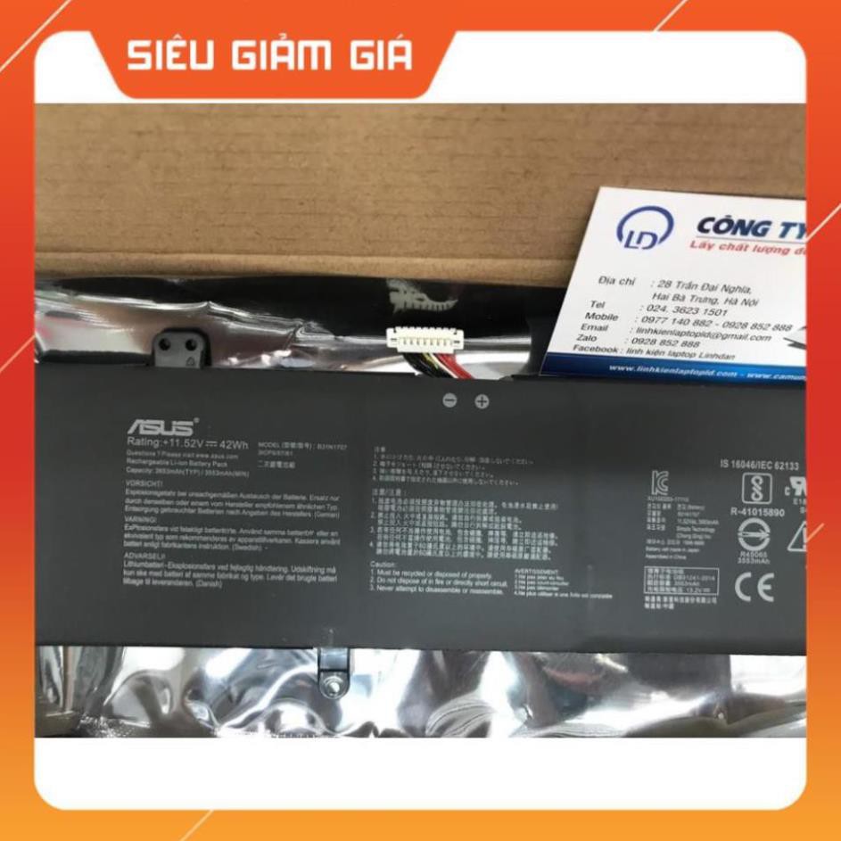 ⚡️[Pin zin] Pin 42Wh Asus VivoBook X411UA X411UF X411UN X411UQ S4200U (B31N1707) Battery