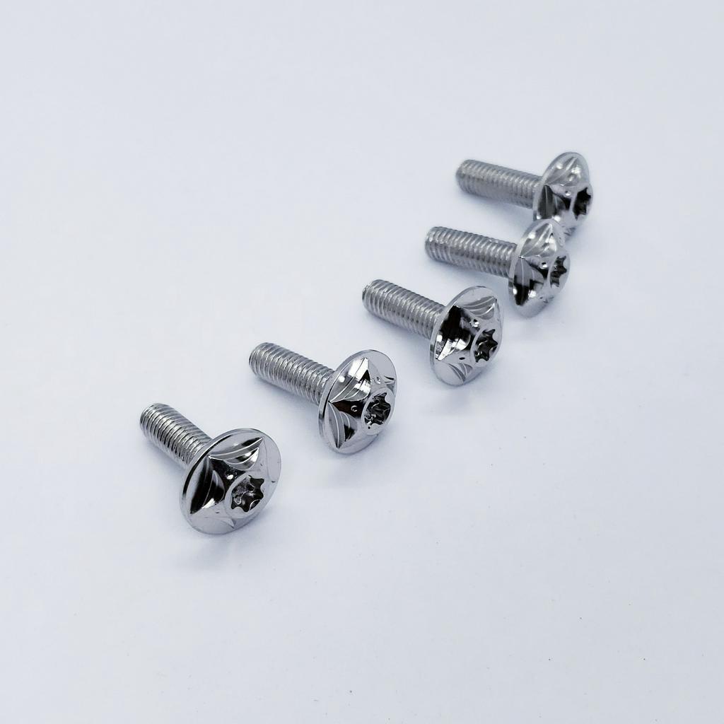 Ốc salaya 6ly2 inox gắn dàn áo, ốp pô, dè sau xe exciter, winner, sirius , wave...(giá 5 ốc đầu sao)