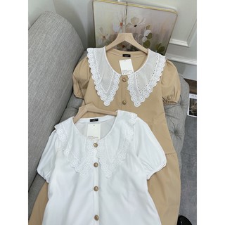 Váy Babydoll đũi cổ sen