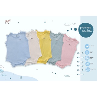 Bộ Quần Áo Body Chip Sát Nách NUS Đáng Yêu, Dễ Chịu Dành Cho Bé Từ 0-12M
