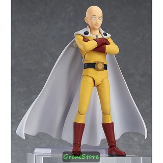    SẴN   MÔ HÌNH NHÂN VẬT FIGMA 310 SAITAMA TEACHER SIÊU NHÂN PHỒNG TÔM ONE PUNCH CỬ ĐỘNG ĐƯỢC 15cm 