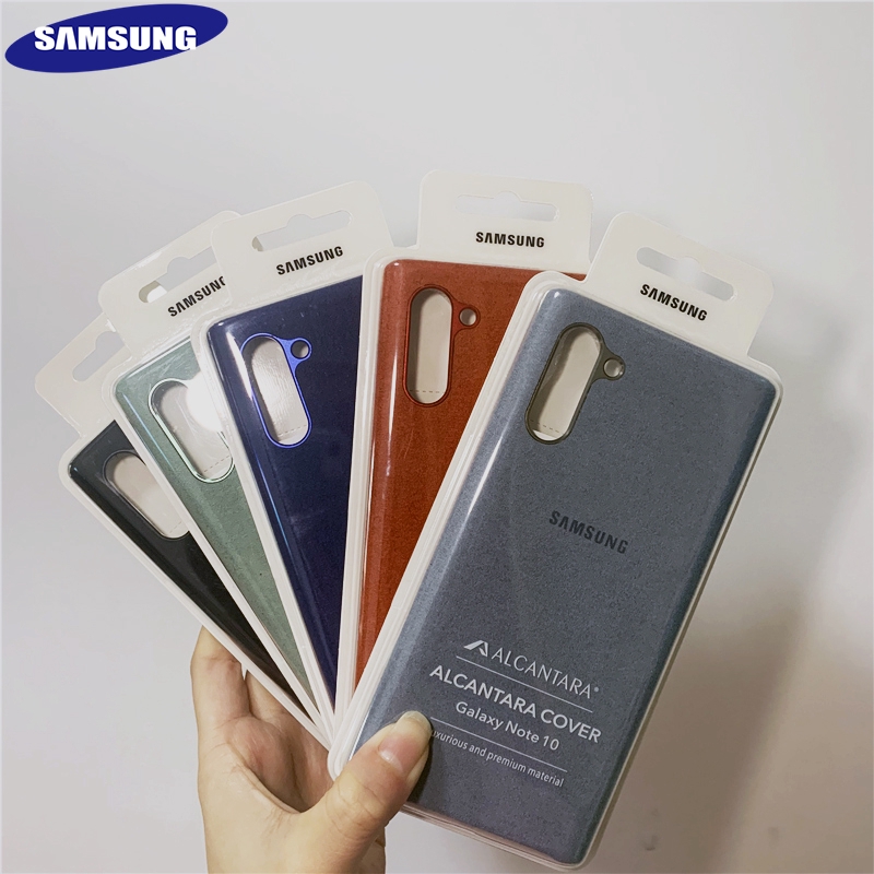 Ốp điện thoại Alcantara bằng da lộn cho Samsung Galaxy Note 10 Plus S10