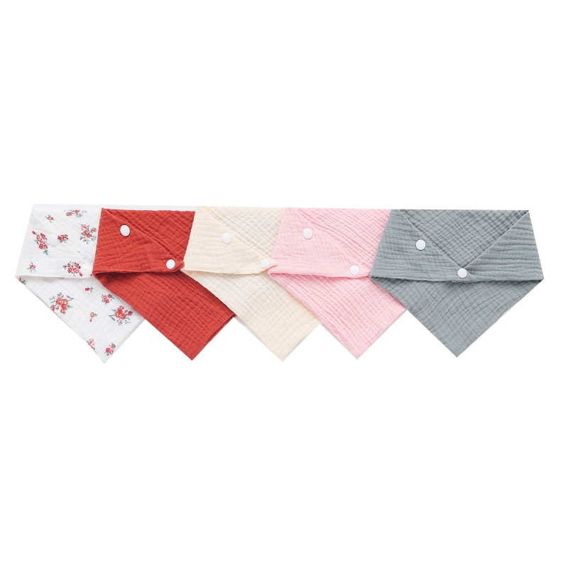 Bộ 5 Khăn Lau Mặt Chất Liệu Cotton Mềm Mại Cho Bé