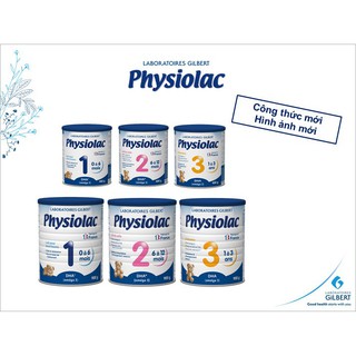 Sữa bột Physiolac Pháp số 1,2,3 Lon 900g